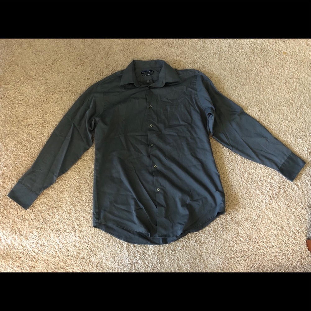 Men’s Grey Button Down Shirt